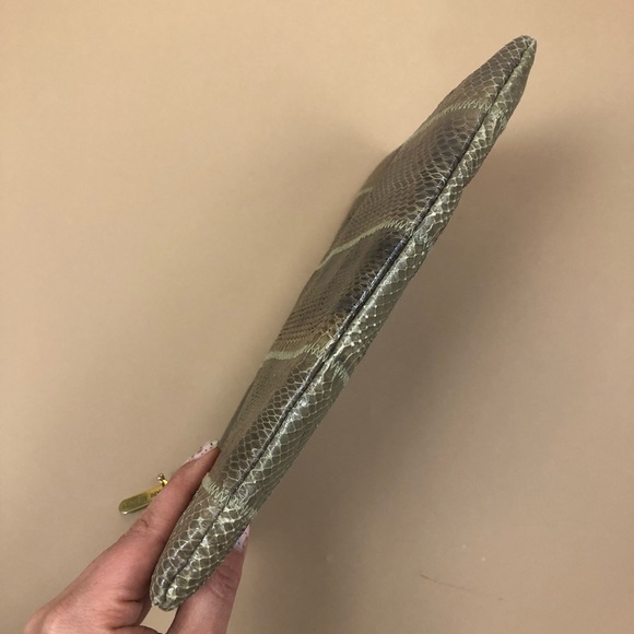 Vintage Giani Bernini Grey Snakeskin Purse Handbag - Picture 6 of 9